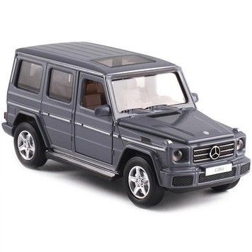 Машина Автопром Mercedes-Benz G 350d 1:32 со свето-звуковыми эффектами и взаимодействующими элементами кузова, серая (68436GRY)
