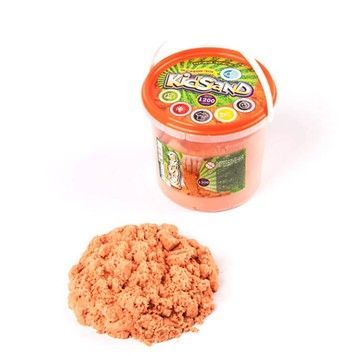 Набор для творчества Danko Toys Кинетический песок KidSand 1200 гр ведерко помаранчевое (KS-01-04OR)