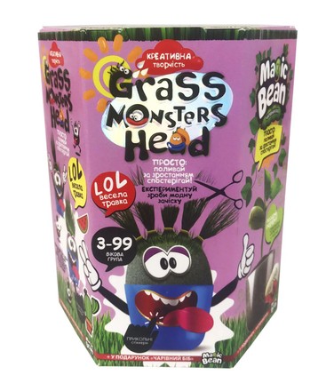 Набор для творчества Danko Toys Magic Bean Grass Monsters (укр.) (GMH-01-03U)