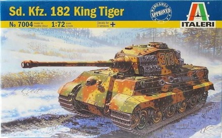 Сборная модель ITALERI Тяжелый танк Sd.Kfz.182 KING TIGER 1:72 (IT7004)