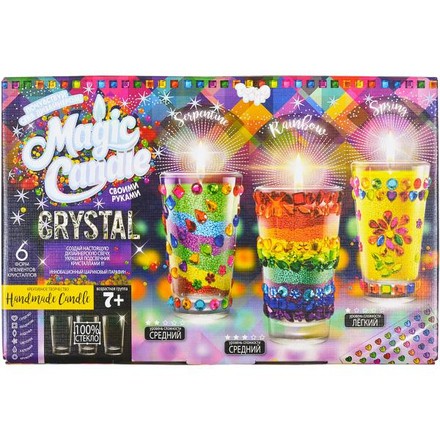 Набор для творчества Danko Toys Magic Candle Парафиновые свечи с кристаллами (MgC-02-01)