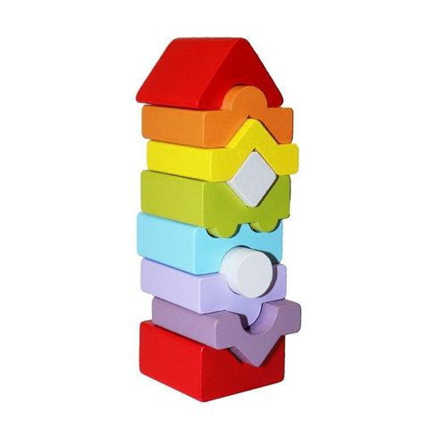 Дерев'яна іграшка Cubika Пірамідка LD -10 10 деталей (14989)