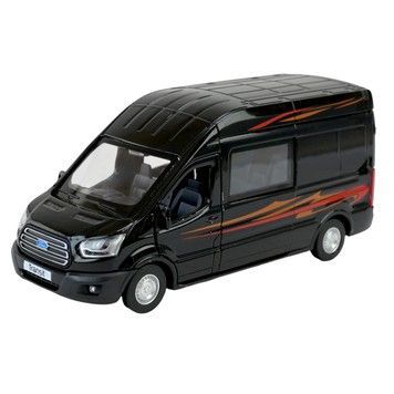 Іграшкова моделька Автопром 1:35 Ford Transit металева із світло-звуковими ефектами (68453)