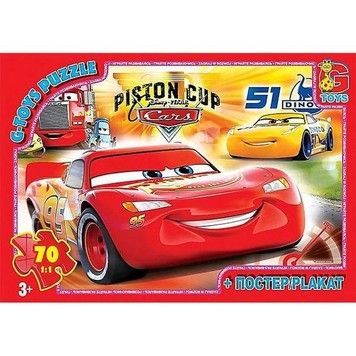 Пазли G-Toys Тачки 70 ел (Z10189)