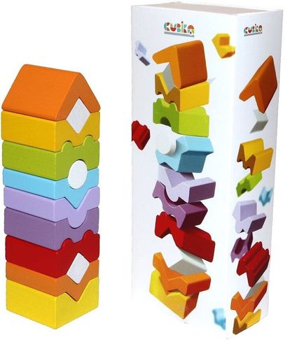 Деревянная игрушка Cubika Пирамидка LD-11 12 деталей (14996)