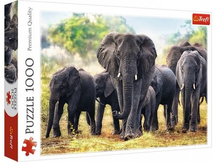 Пазли Trefl Африканські слони 1000шт. (10442)