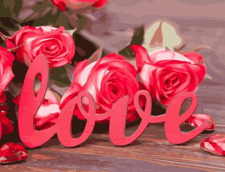 Картина для малювання за номерами Art Craft Троянди кохання 40х50см (12118-AC)