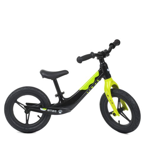 Біговел PROFI KIDS 12" магнієвий чорно-салатовий (LMG1255-2)