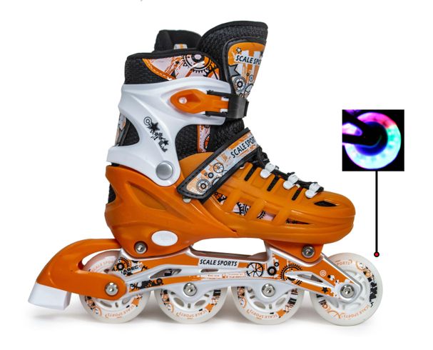 Детские роликовые коньки Scale Sports LF 905 L (39-42) оранжевые (954994693-L)