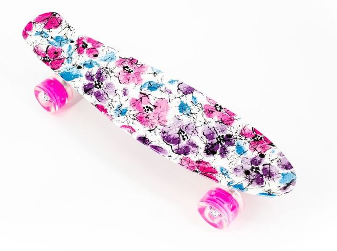 Пенниборд Penny Board Print Flowers Маки (1427061371)