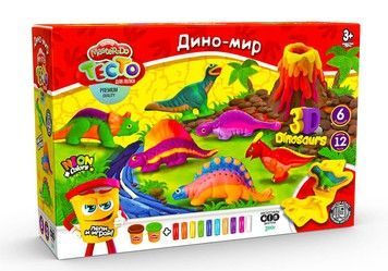 Набор для творчества Danko Toys тесто для лепки Master Do Дино-мир (рус.) (TMD-10-04)