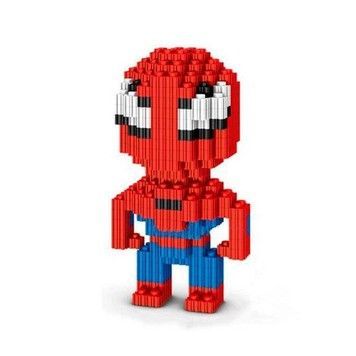 Конструктор KINZ Pixel Building Block 3D Людина павук 518 деталей (KINZ6024)