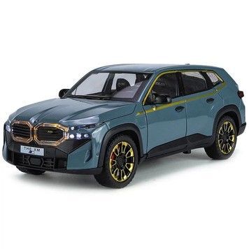 Іграшкова моделька АвтоСвіт позашляховик BMW XM 1:24 інерційна металева блакитна (AP-2097BL)