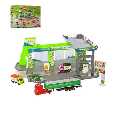 Гараж – супермаркет Deliver Goods с игрушечным транспортом (59943GR)