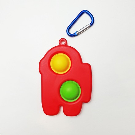 Игрушка детская антистресс Pop It Simple Dimple Among Us красная (SD003RD)