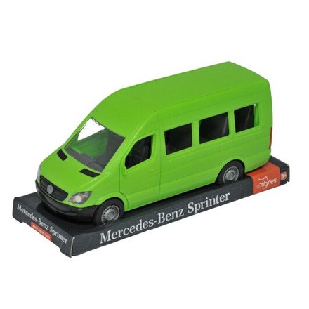 Іграшка дитяча Tigres Mercedes-Benz Sprinter автобус пасажирський на планшетці 1:24 зелений (39714)