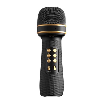 Микрофон караоке Bluetooth подключение FM-режим черный (WS-898DL)