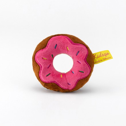 Мягкая игрушка Kidsqo Пончик маленький розовый 10 см (KD6901)