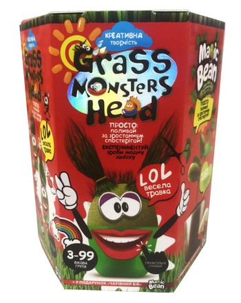Набір для творчості Danko Toys Magic Bean Grass Monsters (укр.) (GMH-01-06U)