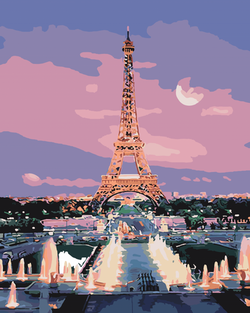 Картина для малювання за номерами Art Craft Вогні Парижа 40х50см (11200-AC)