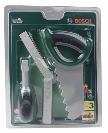 Іграшка Klein BOSCH набір інструментів пила, викрутка, вимірювальна рулетка (BOS-8007-D)