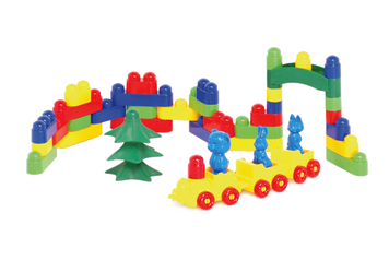 Пластиковий конструктор Colorplast Майстер Блок №2 54дет. (1-024)