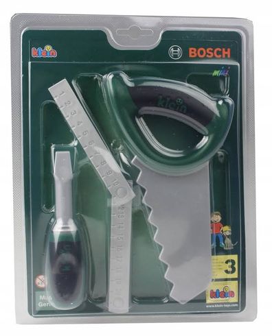 Игрушка Klein BOSCH набор инструментов пила, отвертка, рулетка измерительная (BOS-8007-D)