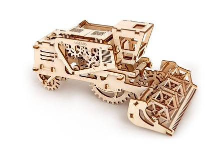 Механический 3D пазл UGEARS Комбайн (70010)