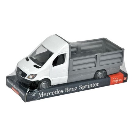 Іграшка дитяча Tigres Mercedes-Benz Sprinter на планшетці 1:24 бортовий білий (39671)