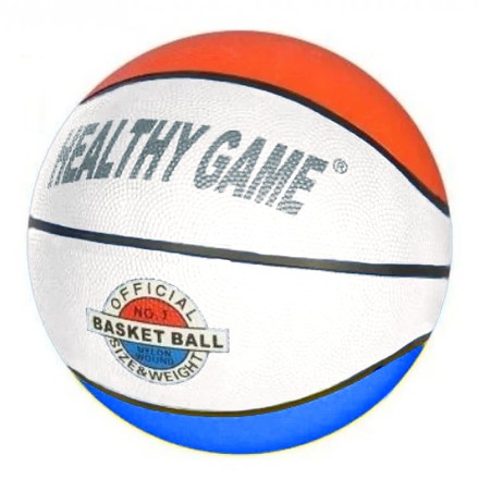 М'яч баскетбольний розмір 7, 8 панелей, гумовий, 520 гр (VA0002)