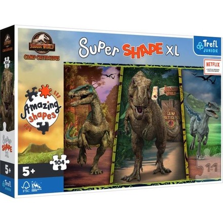 Пазли Trefl Супер форми XL Світ динозаврів 104ел. (50020)