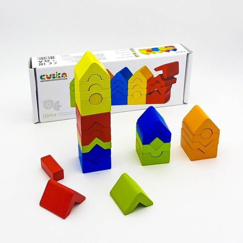 Деревянная игрушка Cubika Пирамидка LD-13 25 деталей (15016)
