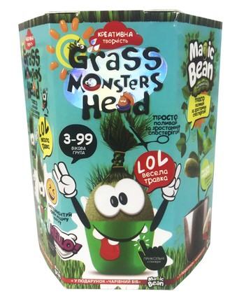 Набор для творчества Danko Toys Magic Bean Grass Monsters (укр.) (GMH-01-07U)