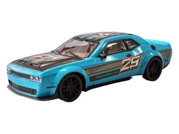 Машинка инерционная Dodge Challenger голубая (2028/2068BL)