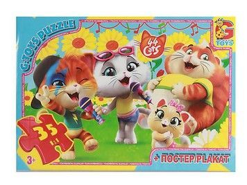 Пазлы G-Toys 44 котенка 35 эл (YT60)