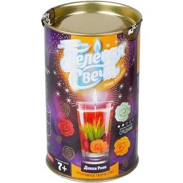 Набор для творчества Danko Toys Гелевая свеча Дикая роза маленький (GS-01-04)