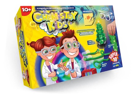 Набір дослідів Danko Toys Chemistry Kids 10 дослідів (CHK-01-04U)