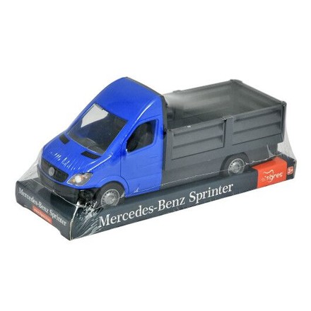Іграшка дитяча Tigres Mercedes-Benz Sprinter бортовий на планшетці 1:24 синій (39666)