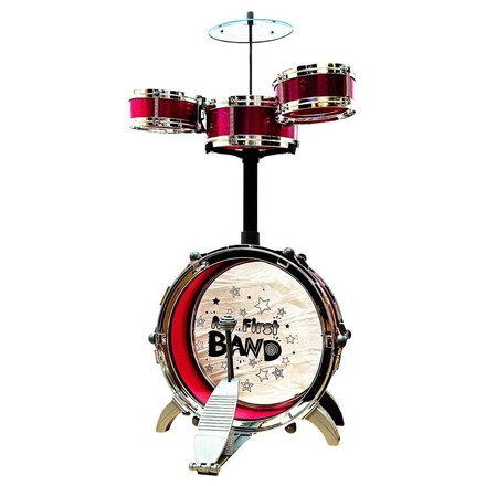 Ігровий центр Барабанна установка Jazz Drum 4 барабани червоний (4008E-5-8008E-5RD)