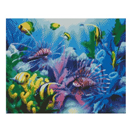 Картина по номерам с алмазной мозаикой Стратег Подводный мир 40х50см (FA10542)