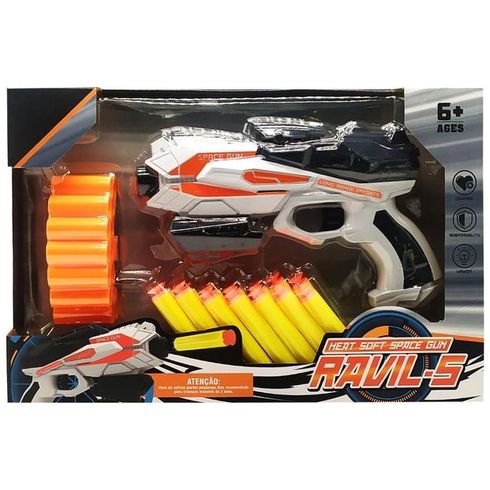 Іграшковий бластер Ravil-5 з м'якими кулями на присосках (826-32B)