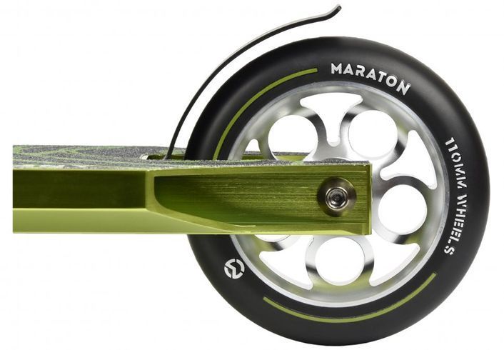 Самокат Maraton Trigger HIC-system трюковий алюмінієвий оливковий (SMR0070GOL)