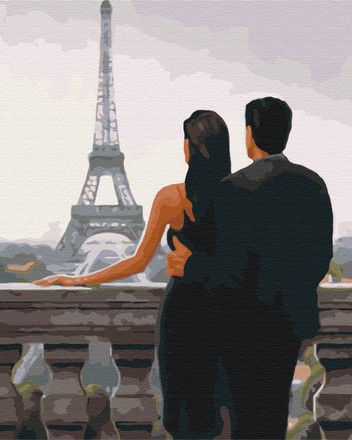 Картина для малювання за номерами Brushme Бажаний Париж 40х50см (BS30669)