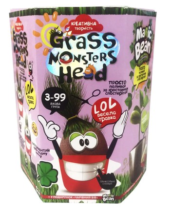 Набір для творчості Danko Toys Magic Bean Grass Monsters (укр.) (GMH-01-08U)