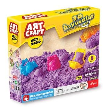 Набор для творчества DEDE Art Craft Кинетический песок Зверята (03612)