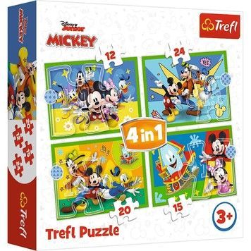 Пазли Trefl Міккі та друзі 4в1 71 ел. (34616)