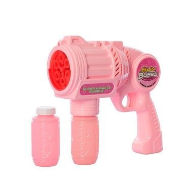 Пистолет Gun Bubble для запуска мыльных пузырей 21 см (M6699PN)