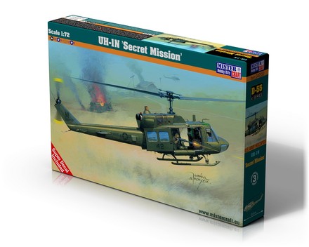 Збірна модель Mister Craft гелікоптер UH-1N Iroquois 1:72 (D-55/040550)