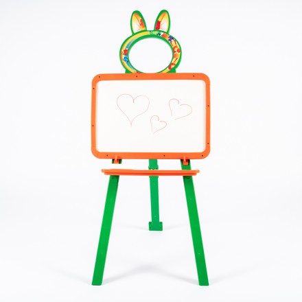 Мольберт для малювання DOLONI дошка двостороння помаранчево-зелений (013777/3)