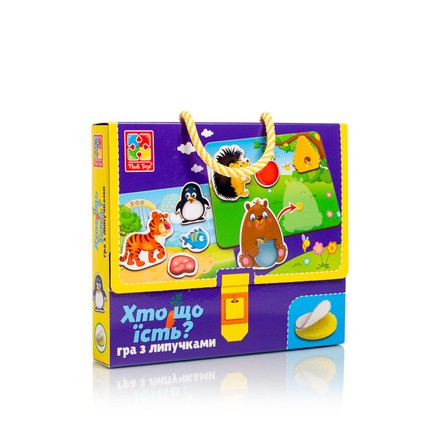 Гра розвиваюча Vladi toys з липучками Хто, що їсть (VT1302-27)